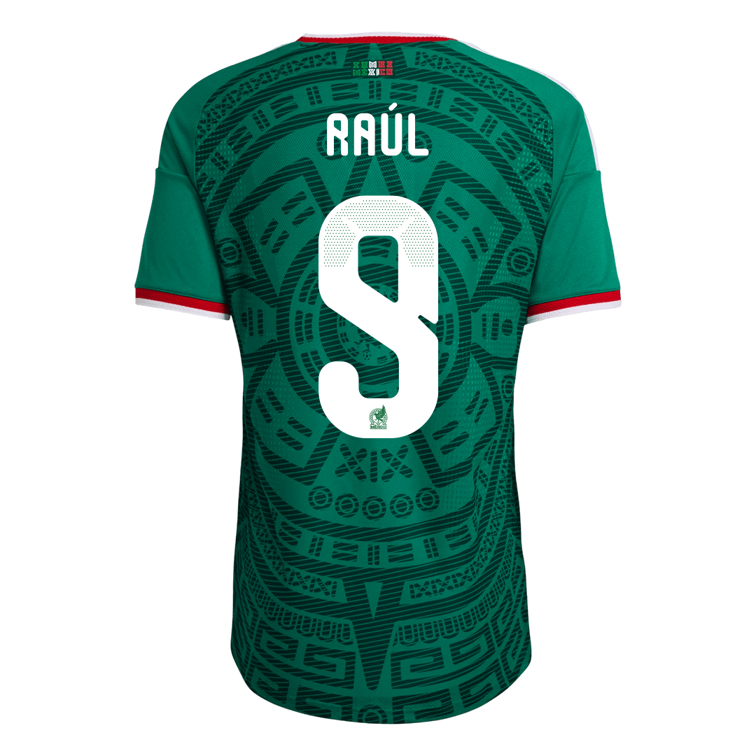 Raúl #9 Mexique Domicile Maillot - Coupe du Monde 2026 Vert Joueur