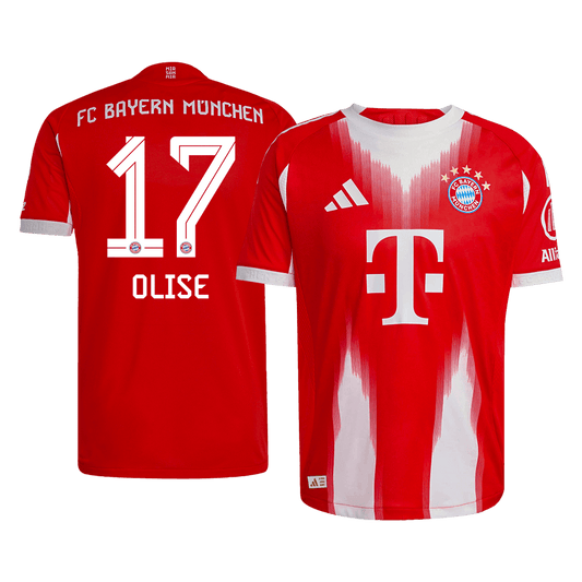 OLISE #17 Munich Domicile Maillot 2025/26 Rouge Joueur