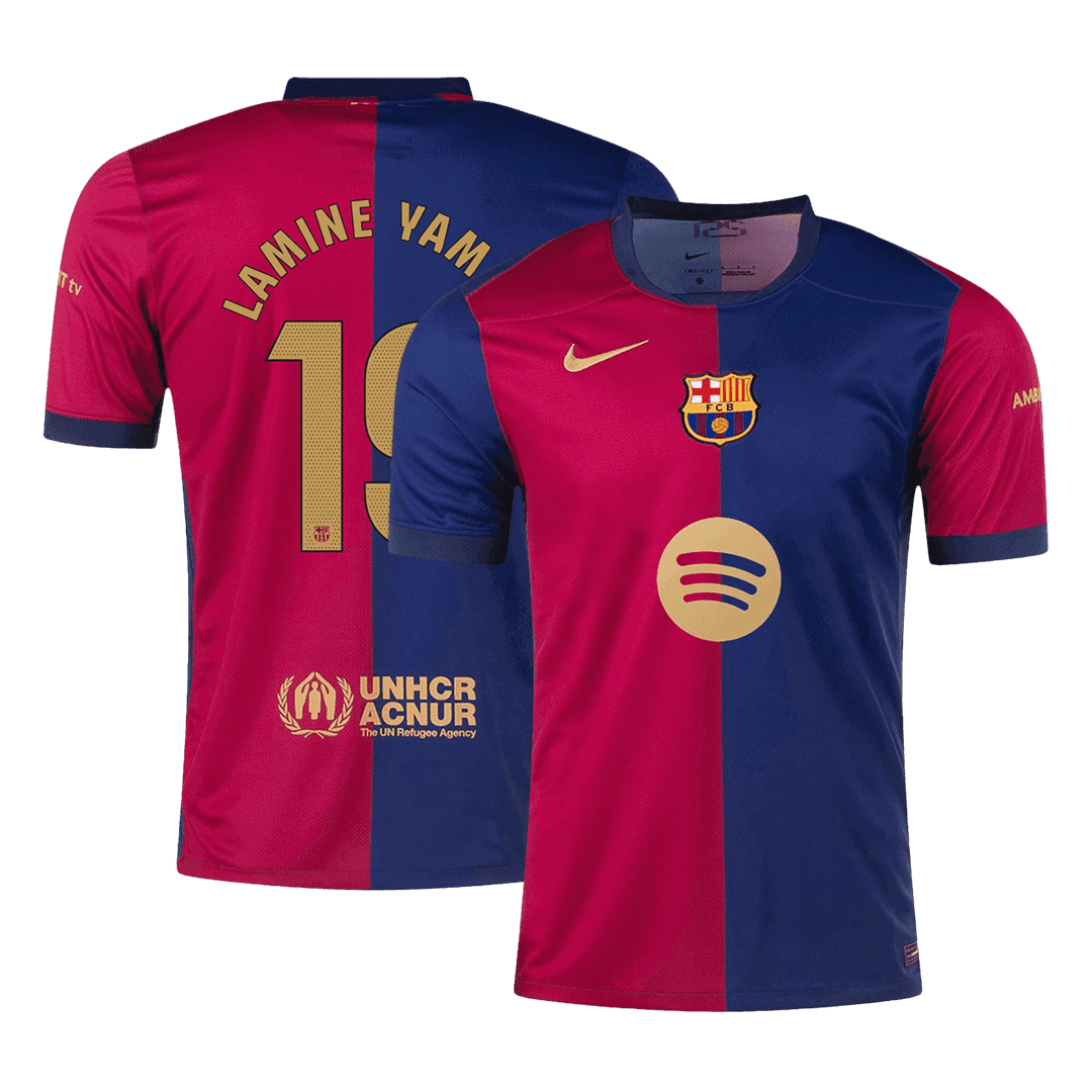 LAMINE YAMAL #19 Barcelone Domicile Maillot 2024/25 Spotify Logo Without Text - Super - Mon Maillot Foot Store