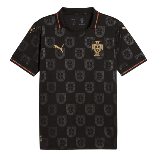 Portugal Maillot Coupe du Monde 2026 Noir Grande Taille