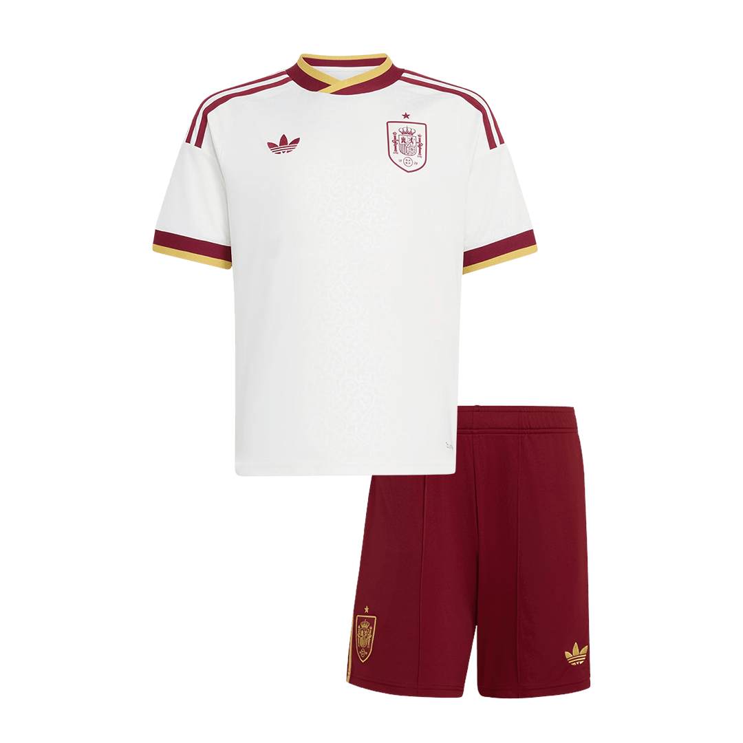 Spanje Uitshirt Tenue 2026 Kinderen Wit