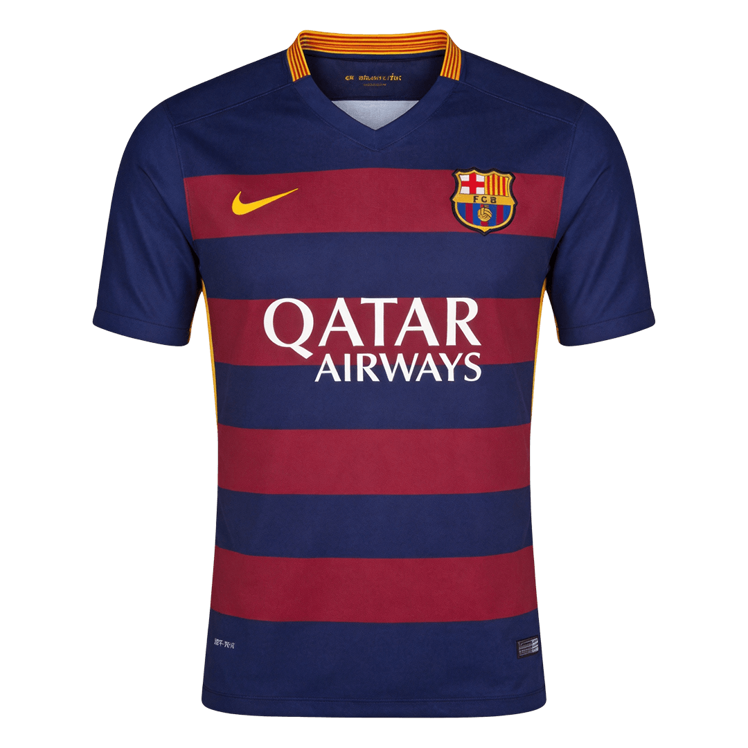 Retro Barcelona Thuisshirt 2015/16 Blauw&Granaat