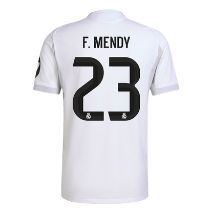 F.MENDY #23 Real Madrid Domicile Maillot 2025/26 Blanc Authentique
