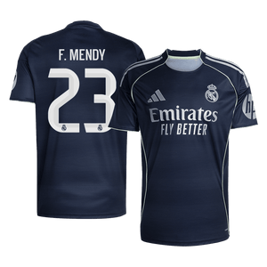 F.MENDY #23 Real Madrid Extérieur Maillot 2025/26 Bleu marine