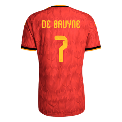 DE BRUYNE #7 België Thuisshirt - WK 2026 Rood Speler