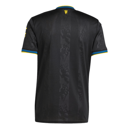 Manchester United Third Maillot 2025/26 Noir Grande Taille