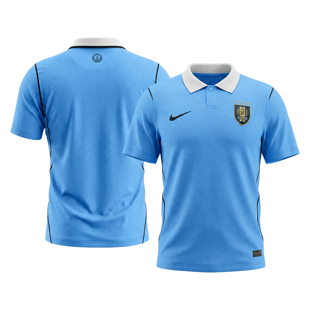 Uruguay Thuisshirt - Wereldkampioenschap 2026 Blauw Grote Maat