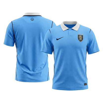 Uruguay Thuisshirt - Wereldkampioenschap 2026 Blauw Grote Maat