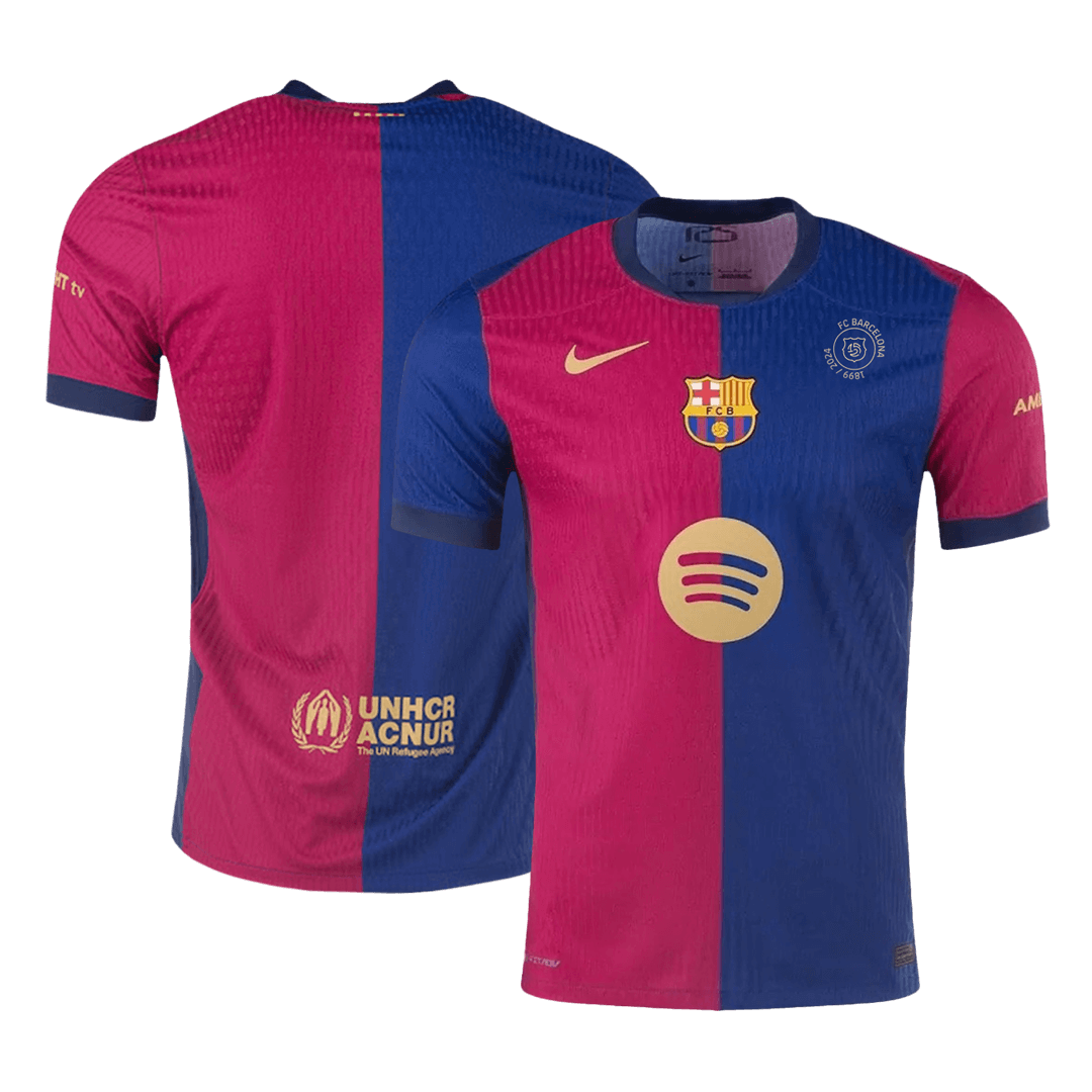 Barcelone Domicile Maillot 2024/25 Authentique - 125th Anniversaire(Spotify Logo Without Text) Grande Taille