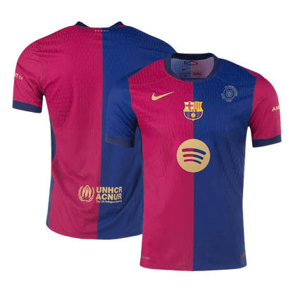 Barcelone Domicile Maillot 2024/25 Authentique - 125th Anniversaire(Spotify Logo Without Text) Grande Taille