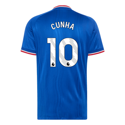 CUNHA #10 Manchester United Extérieur Maillot 2026/27 Bleu Joueur
