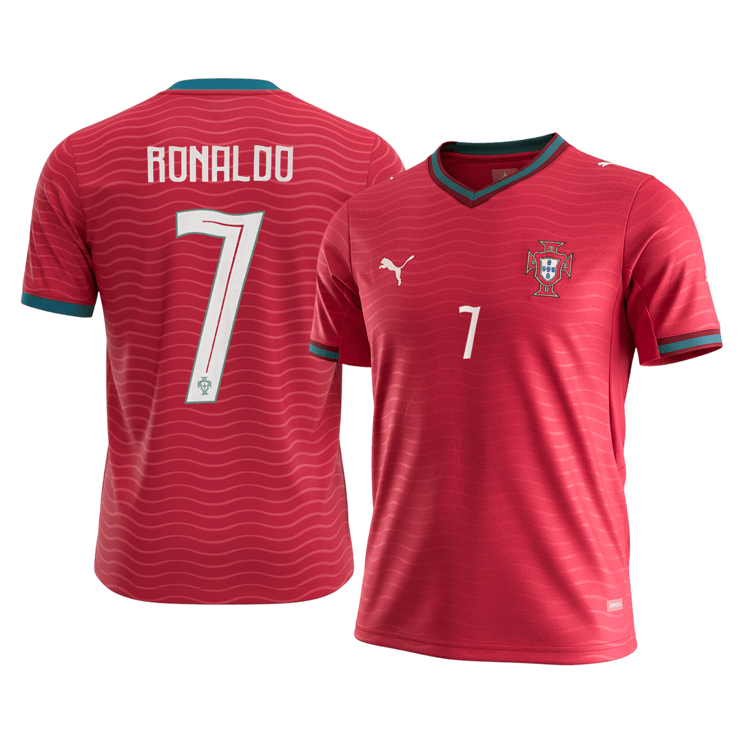 RONALDO #7 Portugal Domicile Maillot Coupe du Monde 2026 Rouge