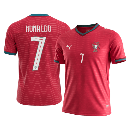 RONALDO #7 Portugal Domicile Maillot Coupe du Monde 2026 Rouge