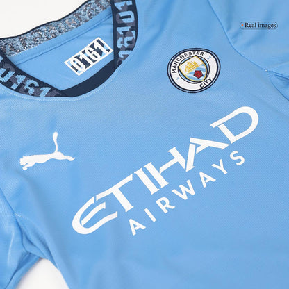Manchester City Domicile Maillot Kit 2024/25 Junior