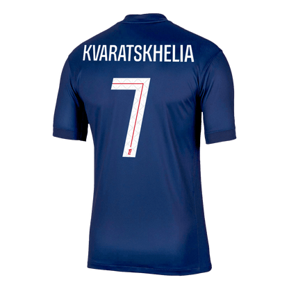 KVARATSKHELIA #7 Paris Saint-Germain Domicile Maillot 2025/26 Grande Taille