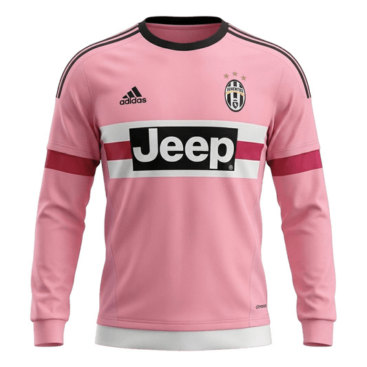 Retro Juventus Extérieur Maillot Manches Longues 2015/16 Rose