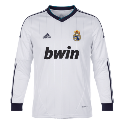 Retro Real Madrid Domicile Maillot Manches Longues 2012/13 Blanc