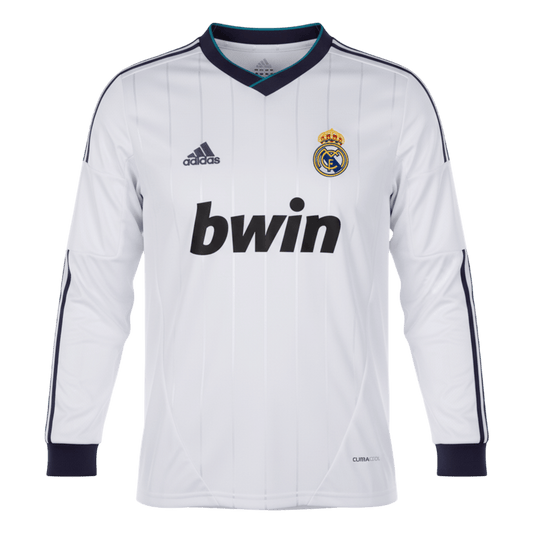 Retro Real Madrid Domicile Maillot Manches Longues 2012/13 Blanc