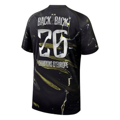 Champions of Europe #26 Les Paris Maillot 2025/26 Noir - CHAMPIONS OF EUROPE
