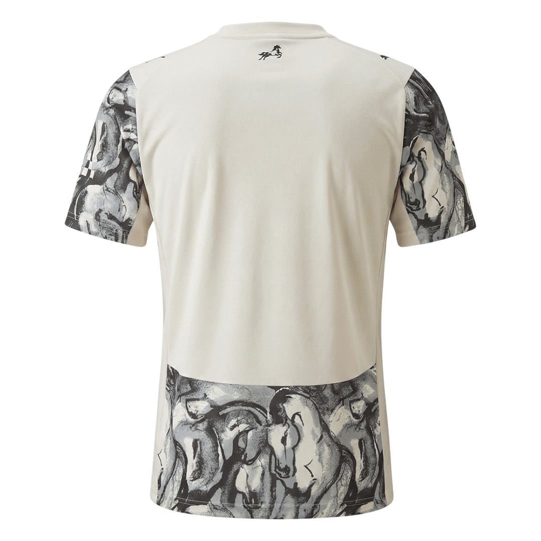 Manchester City Maillot 2025/26 Noir&Blanc Grande Taille