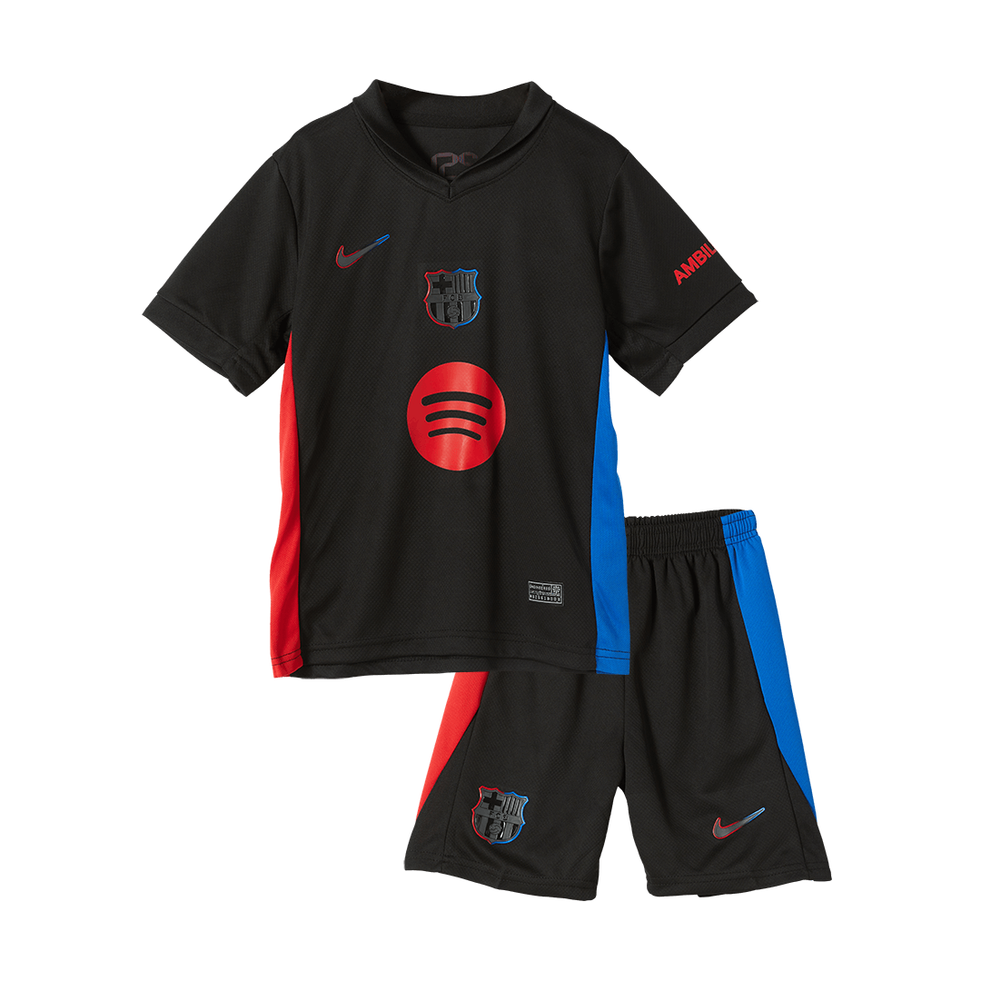 Barcelone Extérieur Maillot Kit 2024/25 - Spotify Logo Without Text Junior - Mon Maillot Foot Store