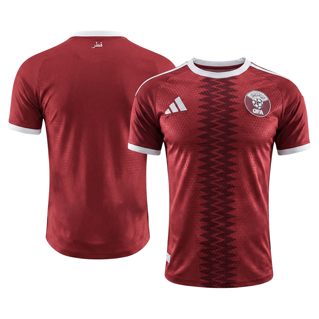 Qatar Thuisshirt - Wereldkampioenschap 2026 Rood Speler