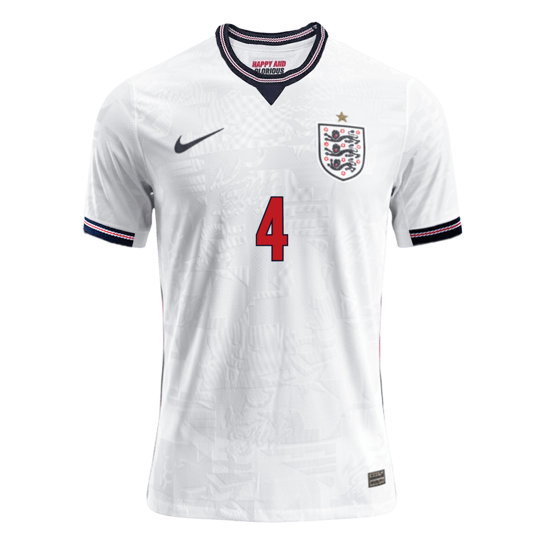 RIJST #4 Engeland Thuis Shirt - WK 2026 Wit Speler