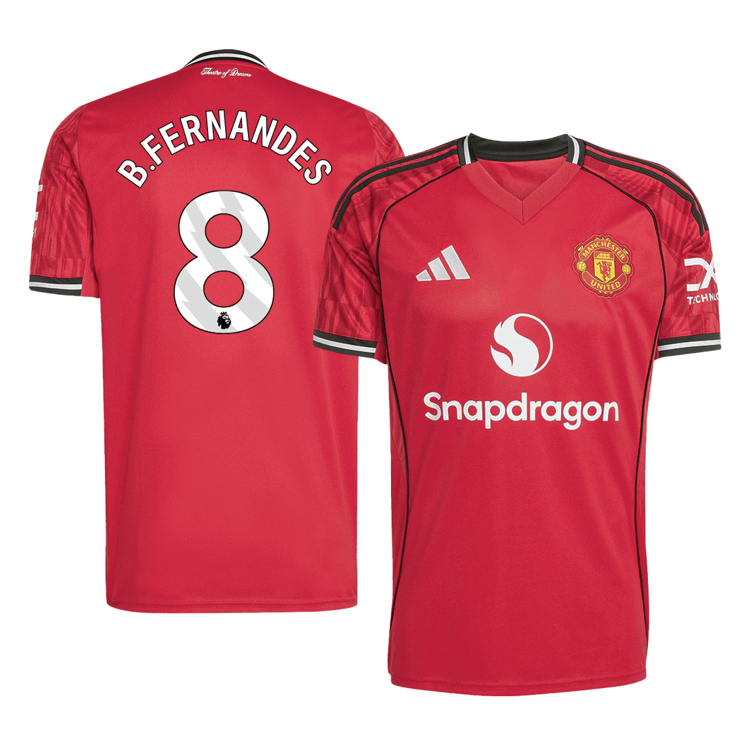 B.FERNANDES #8 Manchester United Domicile Maillot 2025/26