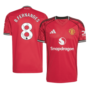B.FERNANDES #8 Manchester United Domicile Maillot 2025/26