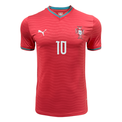 BERNARDO #10 Portugal Thuisshirt - Wereldkampioenschap 2026 Rood Speler