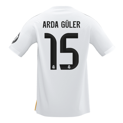 ARDA GÜLER #15 Real Madrid Domicile Maillot 2025/26 Blanc