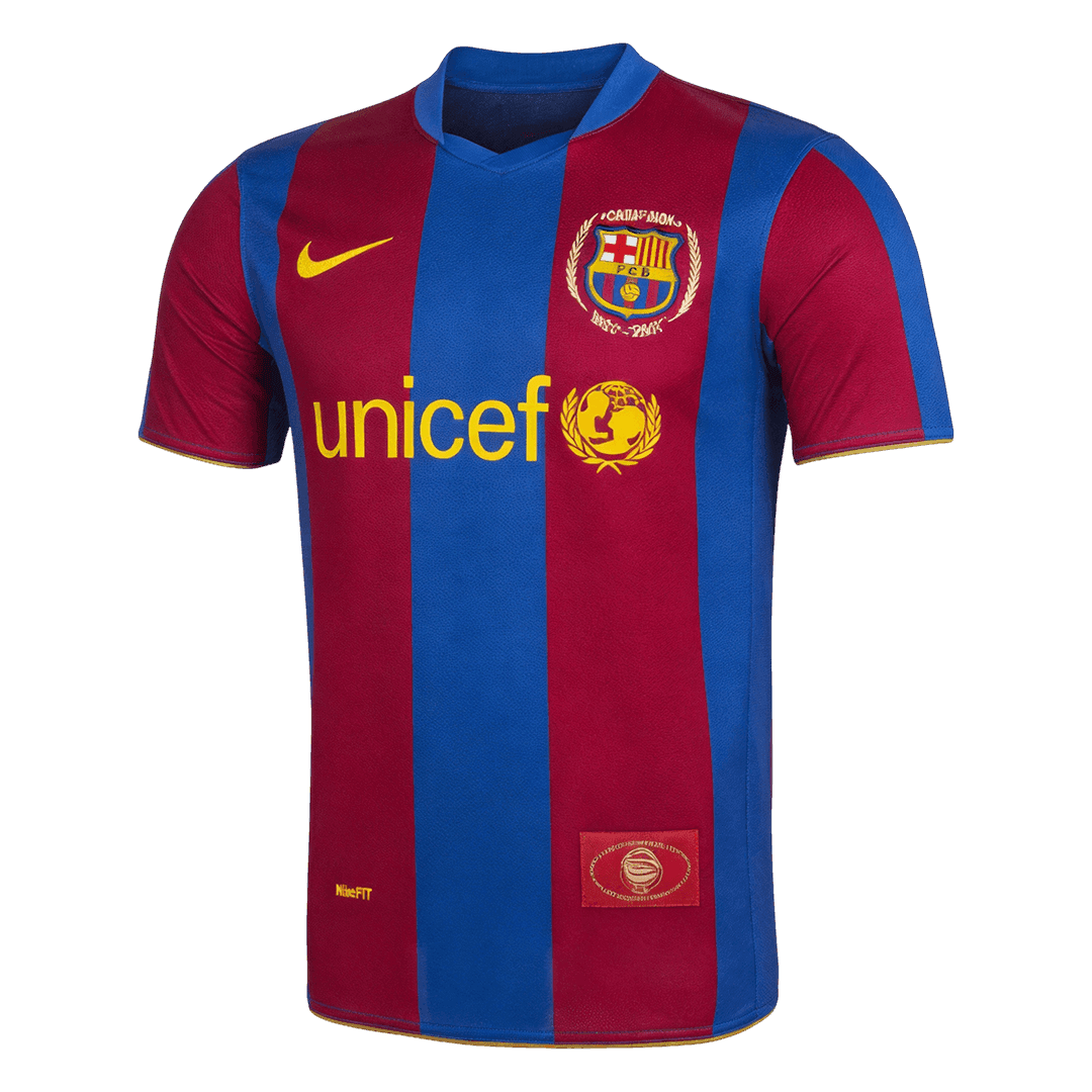 Retro Barcelona Thuisshirt 2007/08 Blauw&Granaat