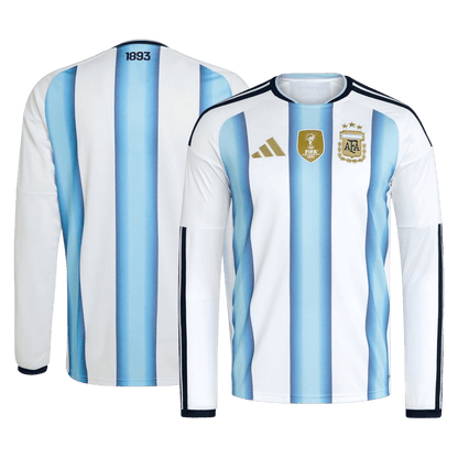 Argentine Domicile Maillot Manches Longues - Coupe du Monde 2026 Blue&White Grande Taille