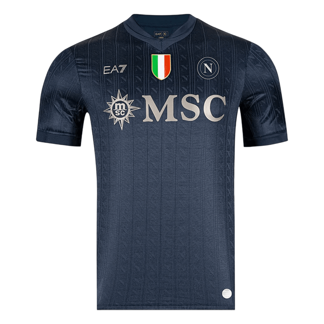 Naples Third Maillot 2025/26 Noir Grande Taille