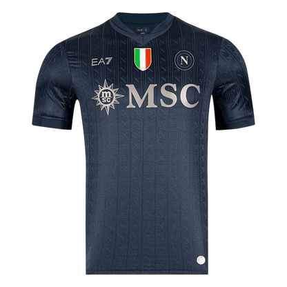 Naples Third Maillot 2025/26 Noir Grande Taille