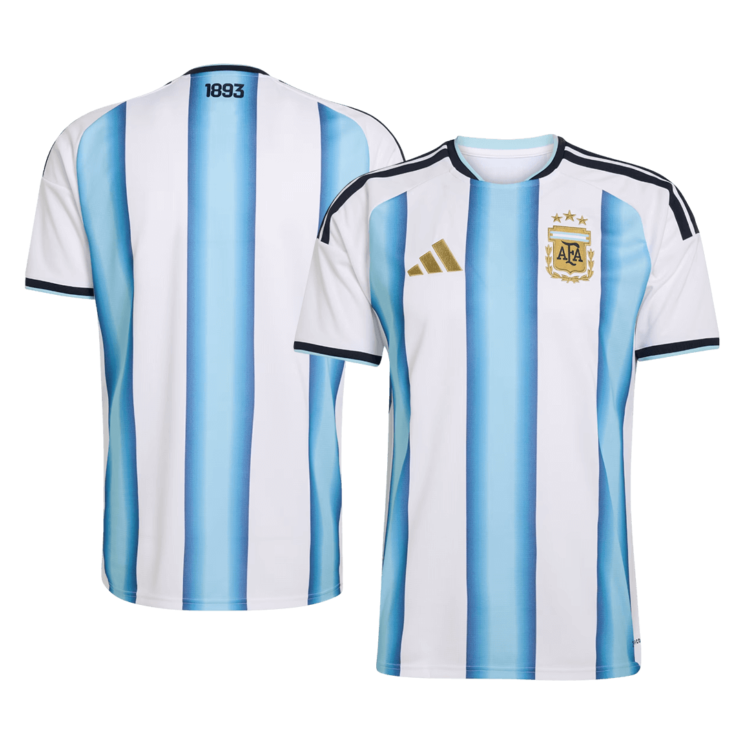 Argentine Domicile Maillot Coupe du Monde 2026 Blue&White Grande Taille
