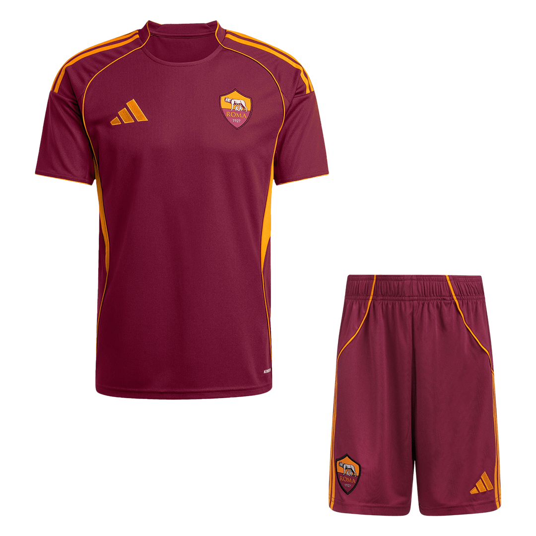 Roma Domicile Maillot Kit 2025/26 Rouge
