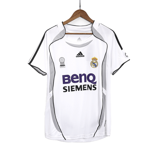 Retro Real Madrid Domicile Maillot 2006/07 Blanc