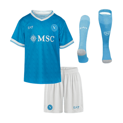 Naples Domicile Maillot Kit 2025/26 Enfant Bleu