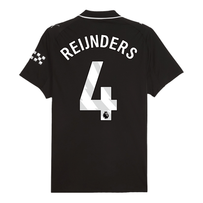 REIJNDERS #4 Manchester City Extérieur Maillot 2025/26 Noir Joueur
