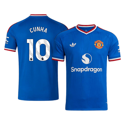 CUNHA #10 Manchester United Extérieur Maillot 2026/27 Bleu