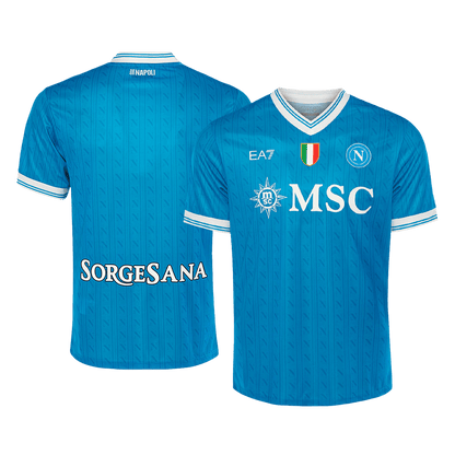 Napoli Domicile Maillot 2025/26 Bleu Grande Taille