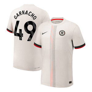 GARNACHO #49 Chelsea Extérieur Maillot 2025/26 Blanc Authentique
