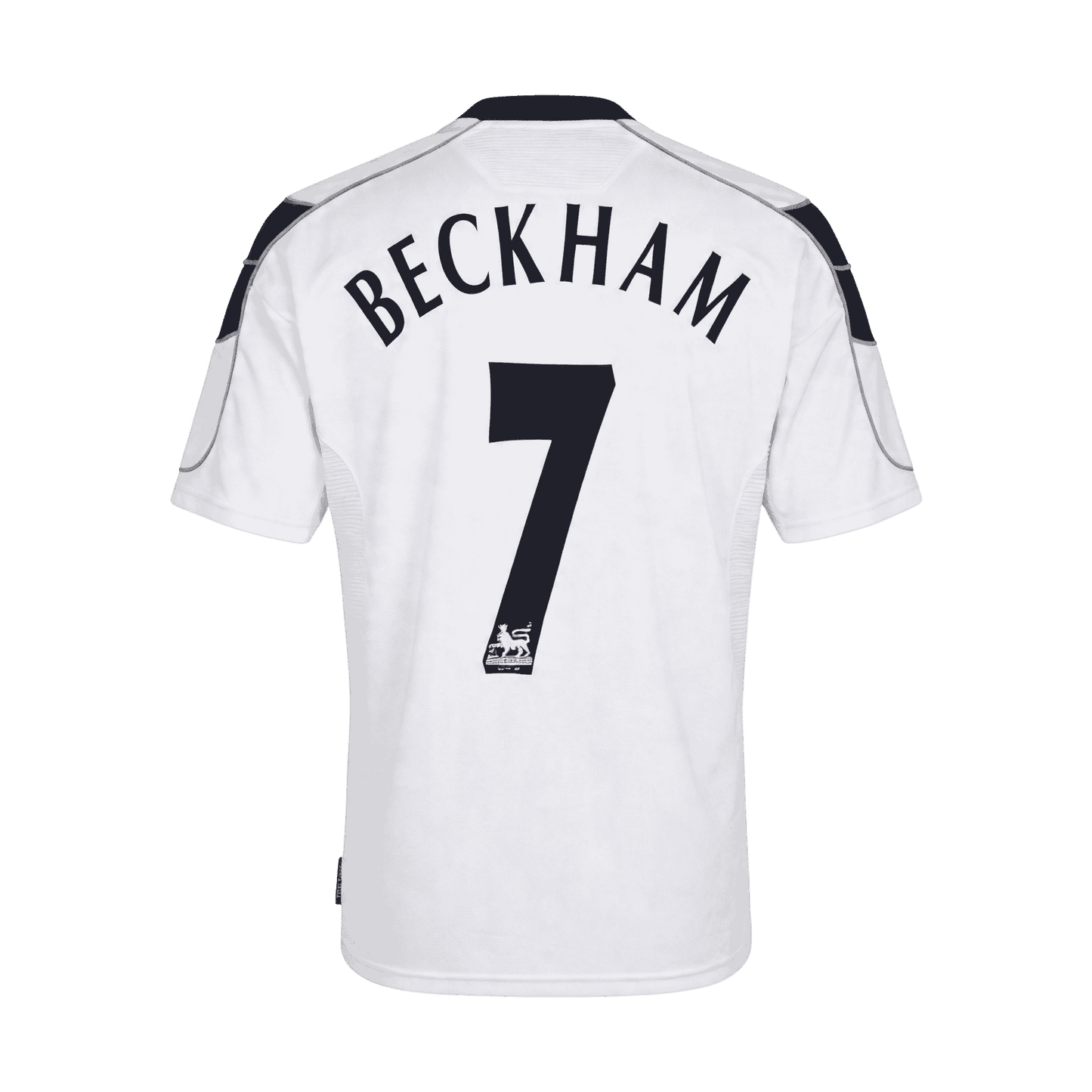 Retro BECKHAM #7 Manchester United Uitshirt 2000/01 Wit