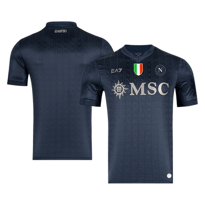 Naples Third Maillot 2025/26 Noir Grande Taille