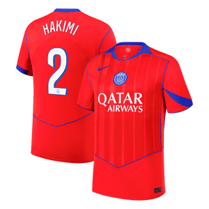 HAKIMI #2 Les Paris Third Maillot 2025/26 Rouge