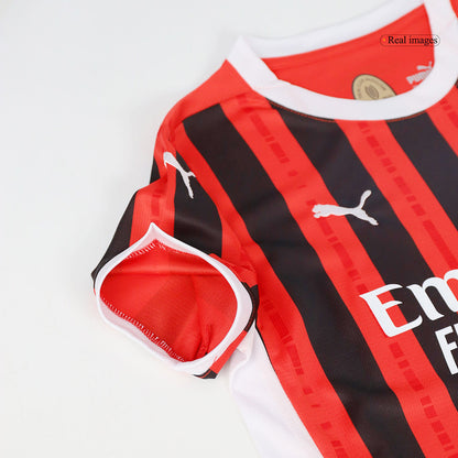 Milan AC Domicile Maillot Kit 2024/25 Junior - Mon Maillot Foot Store