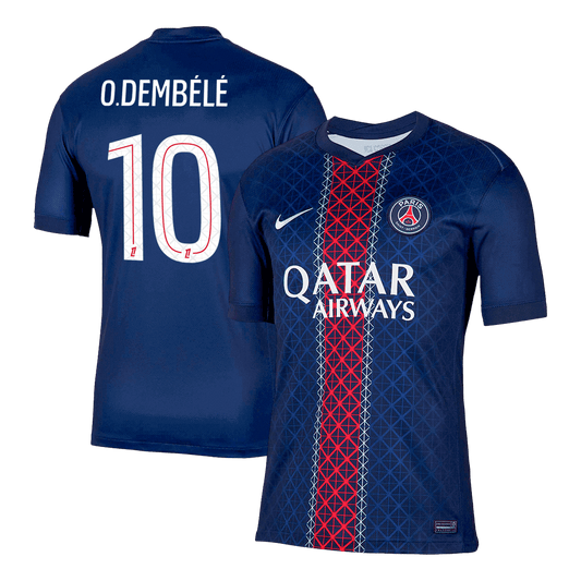O.DEMBÉLÉ #10 Paris Saint-Germain Domicile Maillot 2025/26 Grande Taille