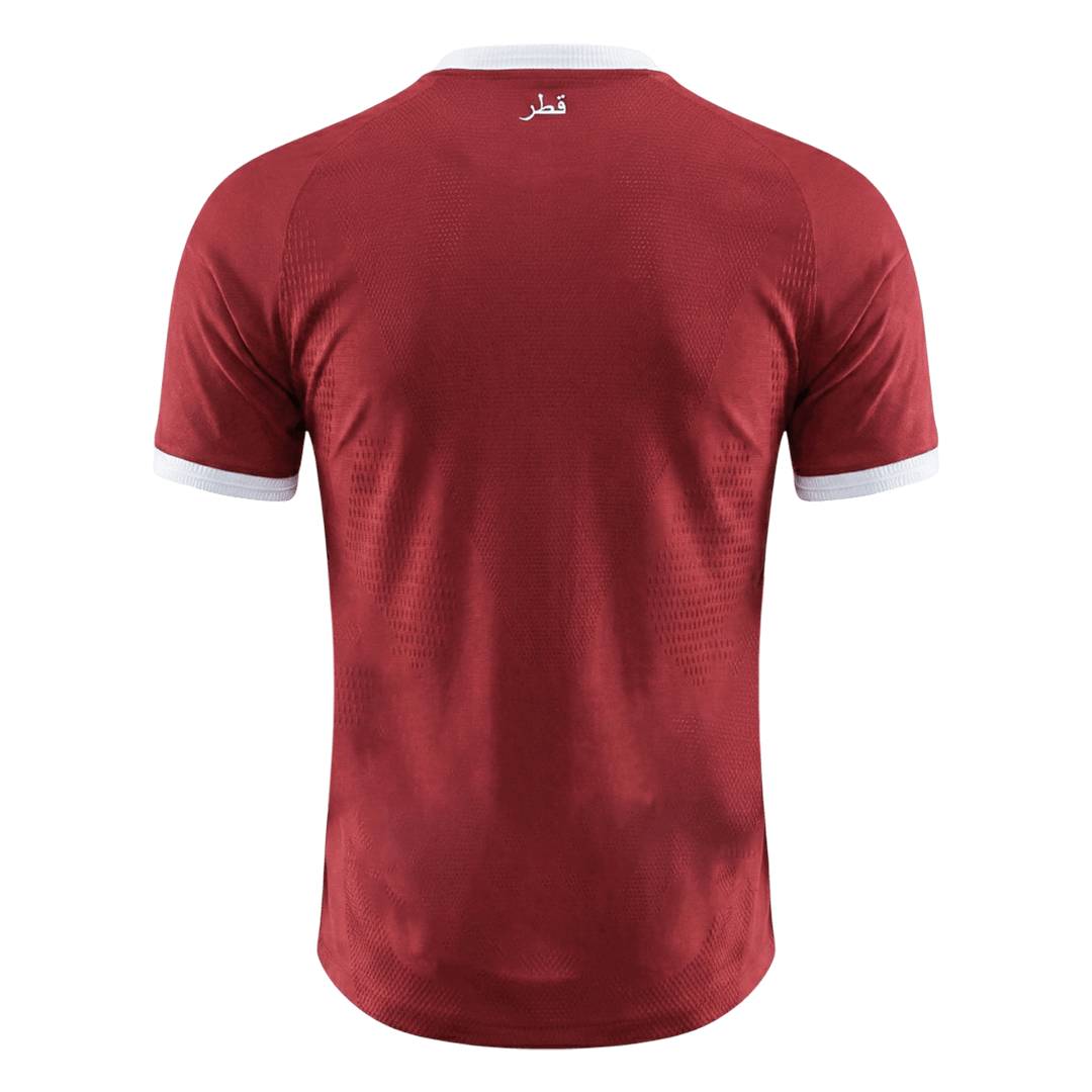 Qatar Thuisshirt - Wereldkampioenschap 2026 Rood Speler