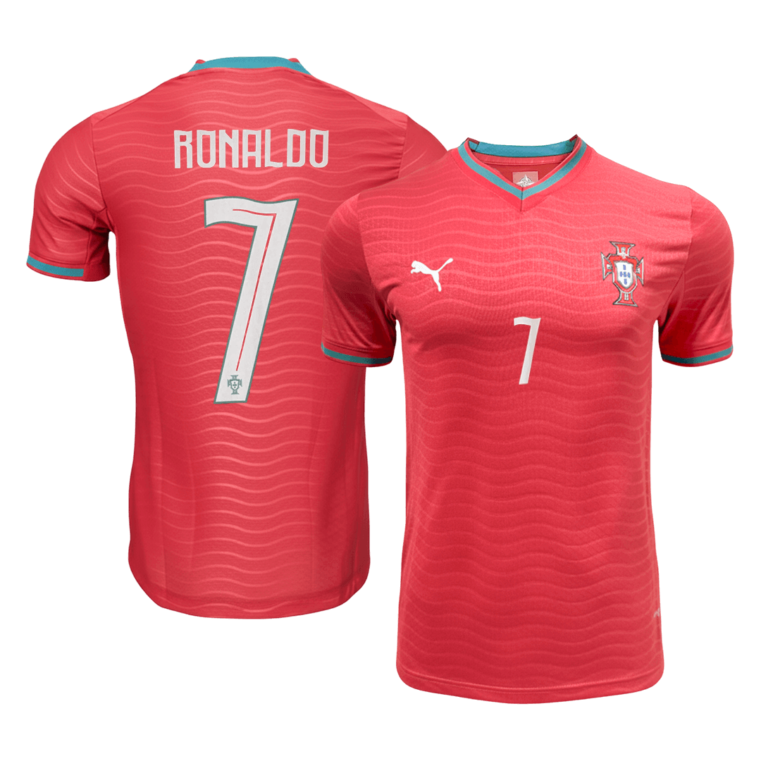 RONALDO #7 Portugal Domicile Maillot - Coupe du Monde 2026 Rouge Joueur